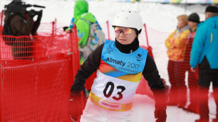 Лыжные акробаты провели официальную тренировку на трассе Универсиады в Алматы