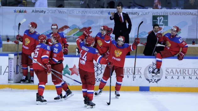 Представитель сборной России отметился провокационным жестом после победы над Казахстаном на Универсиаде-2017