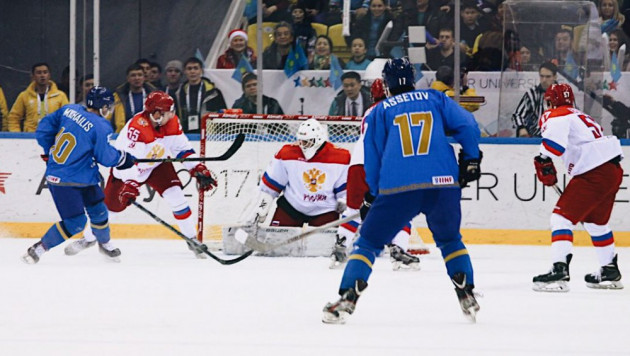 Видео лучших моментов хоккейного финала Казахстан - Россия на Универсиаде-2017