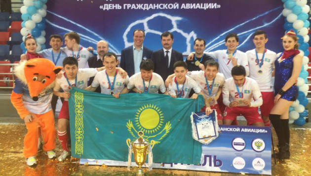 Футзальная команда аэропорта Алматы стала двукратным победителем международного турнира в России