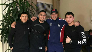 Казахстанские боксеры тренируются вместе с Сергеем Ковалевым