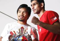 Мэнни Пакьяо (слева) и Амир Хан. Фото с сайта official-boxing.com