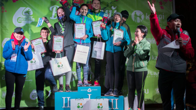 Более 650 человек вышло на старт "Весеннего забега" в Алматы