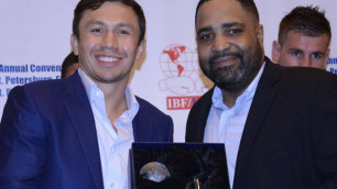 Для меня большая честь получить эту великую награду и я горжусь тем, что ношу пояс чемпиона IBF - Головкин