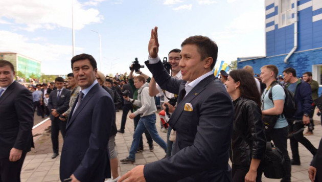 Геннадия Головкина встретили в Казахстане как национального героя! - промоутер
