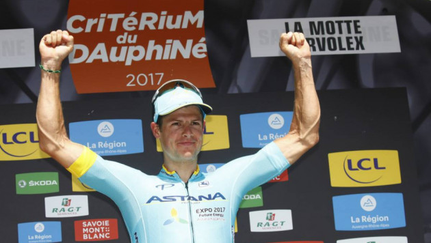 Велогонщик "Астаны" Фульсанг посвятил победу на этапе "Критериум дю Дофине" погибшему Скарпони
