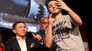 Фанаты Головкина и "Канело" вступили в "перепалку" на пресс-конференции боксеров в Нью-Йорке