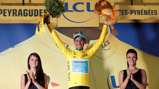 Капитан "Астаны" Фабио Ару возглавил общий зачет "Тур де Франс"