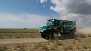 "Астана" удерживает пятое место в генеральной классификации грузовиков после седьмого этапа "Шелкового пути"