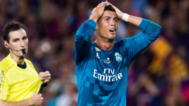 Криштиану Роналду дисквалифицирован на пять матчей после удаления в Суперкубке Испании