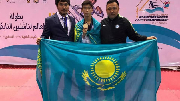 Бахытжан Абилхасан впервые в истории Казахстана стал чемпионом мира по таеквондо среди кадетов