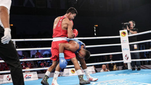 Казахстанский боксер Аманкул победил хозяина ринга на пути в 1/4 финала ЧМ в Гамбурге