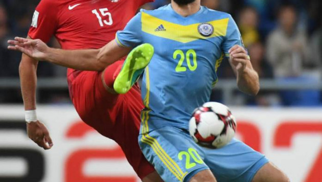 Судья отменил гол сборной Казахстана в матче с Польшей 