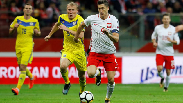 Сборная Казахстана крупно проиграла Польше в матче с отмененным и незасчитанным голами 