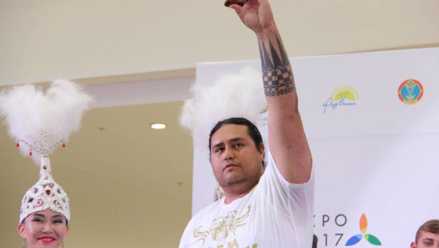 Самым тяжелым участником турнира "Алем Барысы" стал 175-килограммовый борец из Новой Зеландии