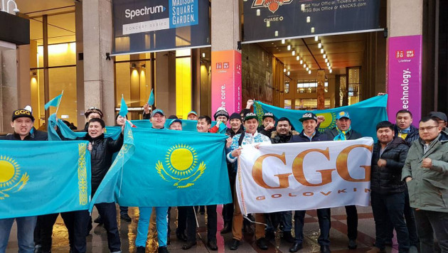 Казахстанцы организуют шествие с флагами по Лас-Вегасу в поддержку Головкина перед боем с "Канело"