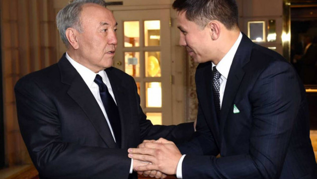 Как Нурсултан Назарбаев смотрел бой Головкин - Альварес во время зарубежного визита