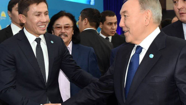 Назарбаев направил телеграмму Головкину после боя с "Канело"