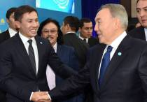 Головкин и Назарбаев. Фото с официального сайта Акорды
