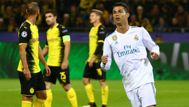 Дубль Роналду принес "Реалу" победу над дортмундской "Боруссией" в Лиге чемпионов