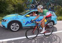 Фабио Ару на "Тре Валли Варезине". Фото с сайта cyclingnews.com