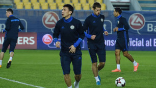 Сборная Казахстана по футболу провела тренировку накануне матча с Румынией