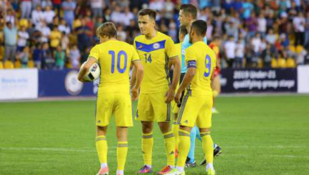 Казахстанская "молодежка" на последних минутах вырвала гостевую ничью у Болгарии в отборе на Евро