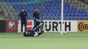 Футболисты сборной Казахстана провели открытую тренировку перед последним матчем в отборе ЧМ-2018