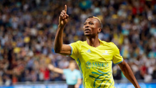 Нападающий "Астаны" Твумаси оформил дубль в первом тайме матча Лиги Европы против "Маккаби"