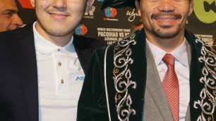 Подаривший Пакьяо казахский чапан промоутер оценил вероятность его боя с Исламом