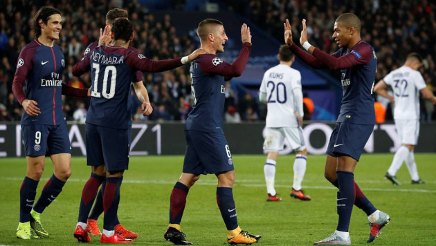 ПСЖ первым в истории Лиги чемпионов забил 17 голов в стартовых четырех турах