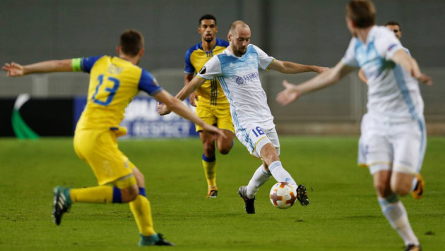 "Маккаби" и "Астана" не выявили победителя в первом тайме матча Лиги Европы