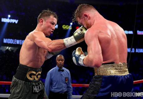 Головкин и Альварес. Фото: HBO Boxing