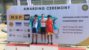 Сборная Казахстана завоевала два "золота" в первый день чемпионата Азии по велоспорту на шоссе