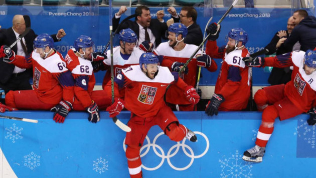 Чешские хоккеисты выбили США с Олимпиады-2018 и вышли в полуфинал