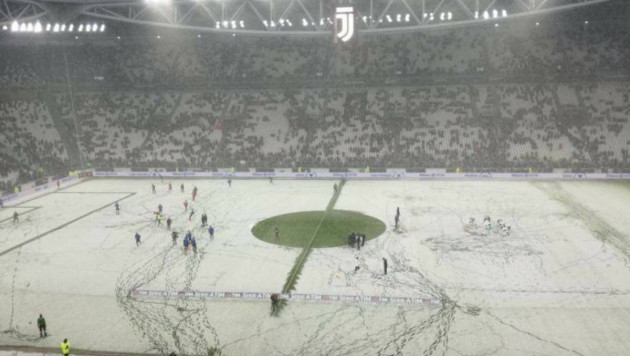 Матч "Ювентуса" в чемпионате Италии отменили из-за сильного снегопада