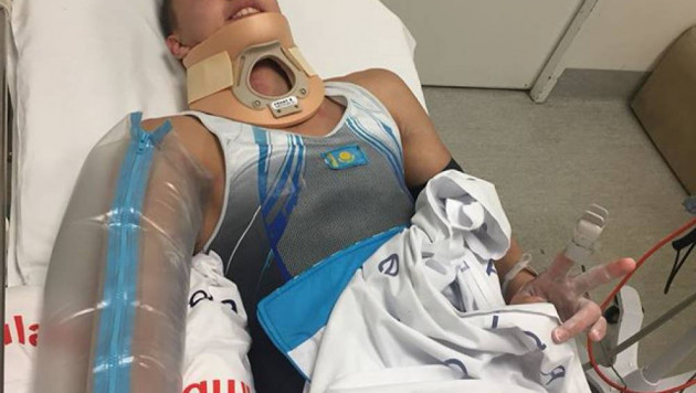 "Три перелома и один осколок". 18-летний казахстанский гимнаст получил страшную травму на Кубке мира в Австралии