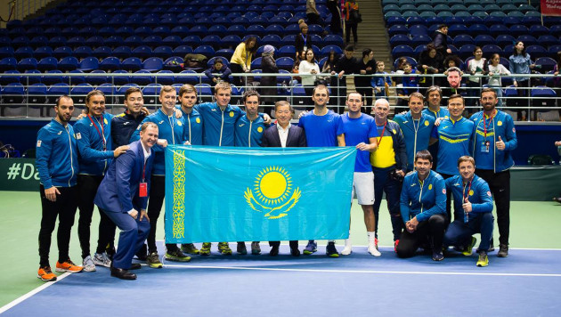 Сборная Казахстана по теннису назвала состав на матч с Хорватией в Кубке Дэвиса