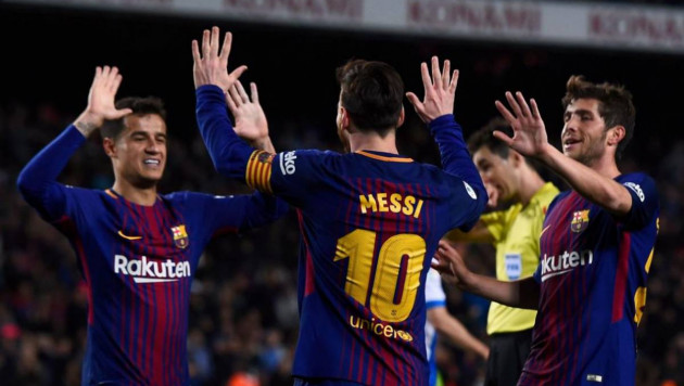 "Барселона" повторила рекорд Ла Лиги 38-летней давности в матче 31 тура чемпионата Испании