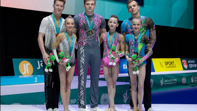 Казахстан завоевал "золото" и "серебро" на юниорском чемпионате мира по спортивной акробатике