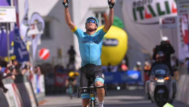 Лидер "Астаны" Лопес стал вторым на 15-м этапе и вошел в топ-5 общего зачета "Джиро д'Италия" 