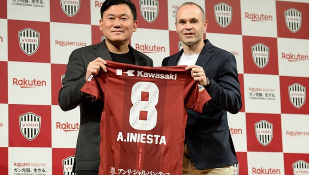 Японский футбольный клуб объявил о переходе Иньесты