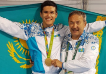 Данияр Елеусинов с отцом. Фото из инстаграма спортсмена