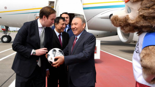 Назарбаев прибыл в Москву для участия в церемонии открытия ЧМ-2018