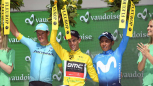 Капитан "Астаны" занял второе место в общем зачете в последней многодневке перед "Тур де Франс" 