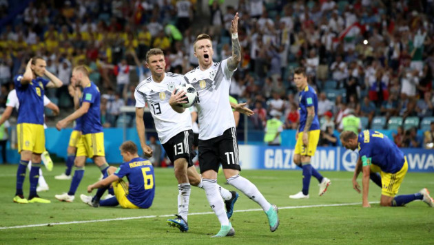 Германия забила в меньшинстве в компенсированное время и одержала первую победу на ЧМ-2018