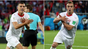 Игроков сборной Швейцарии могут наказать за показ орла с флага Албании в матче с Сербией на ЧМ-2018