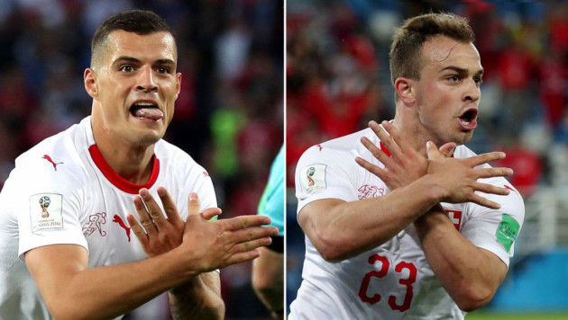 Игроков сборной Швейцарии оштрафовали за показ орла с флага Албании в матче с Сербией на ЧМ-2018