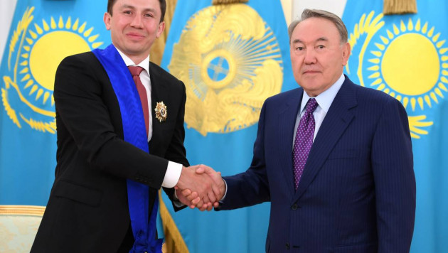 "Мы гордимся тобой". Президент Казахстана встретился с Геннадием Головкиным в Астане