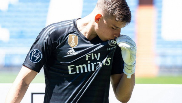 19-летний украинский вратарь дебютировал за "Реал" и отстоял на ноль